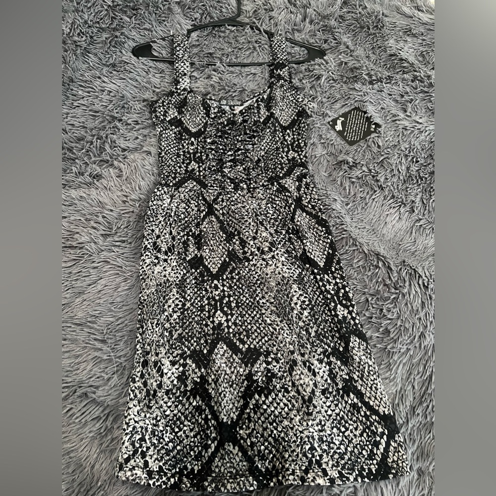 New snake skin mini dress